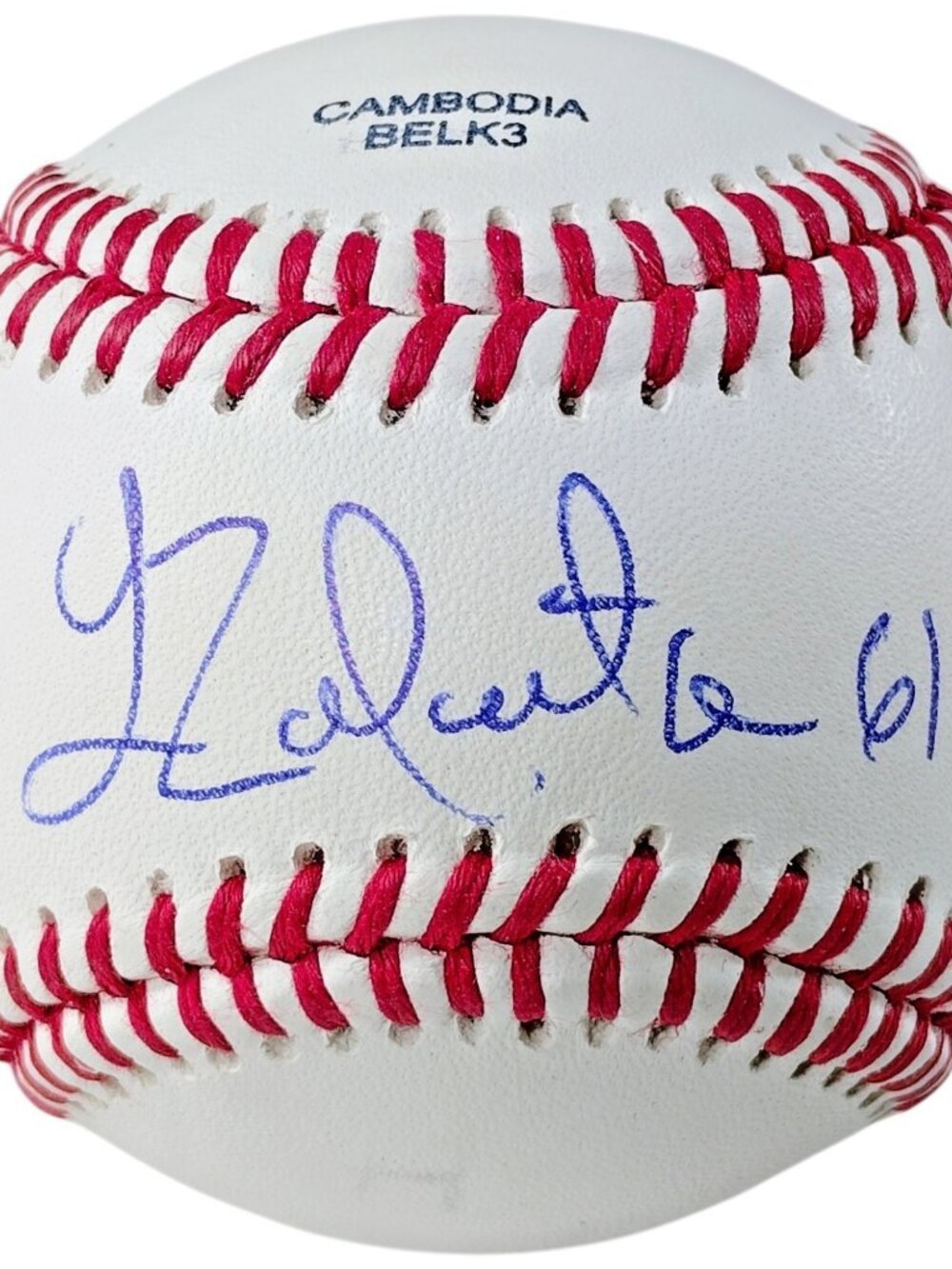 Yosver Zulueta Signed Baseball Seattle Mariners Cincinnati Reds Autograph Proof